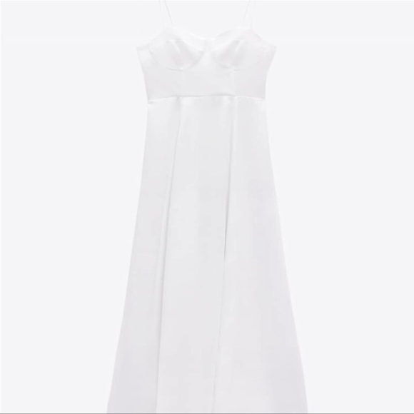 ZARA SWEETHEART NECKLINE DRESS - Picture 13 of 16